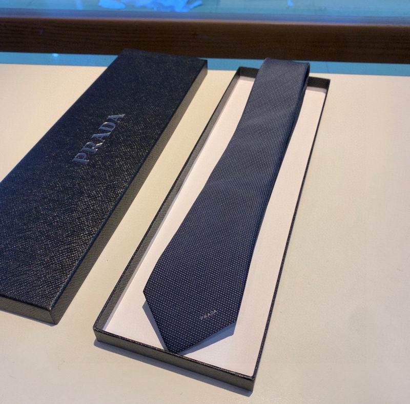 GRAVATA PRADA DE SEDA AVETINADA SILK SATIN TIE