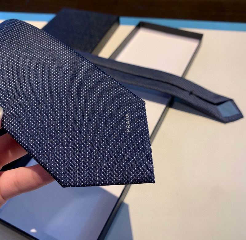 GRAVATA PRADA DE SEDA AVETINADA SILK SATIN TIE