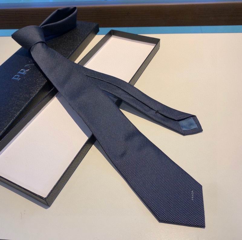 GRAVATA PRADA DE SEDA AVETINADA SILK SATIN TIE