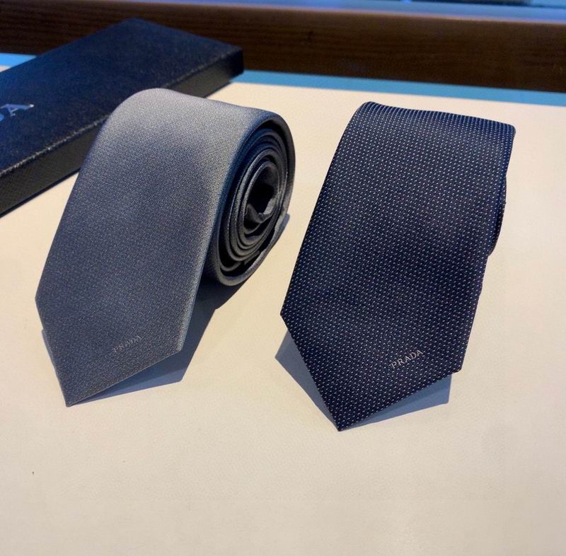 GRAVATA PRADA DE SEDA AVETINADA SILK SATIN TIE