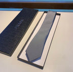 GRAVATA PRADA DE SEDA AVETINADA SILK SATIN TIE