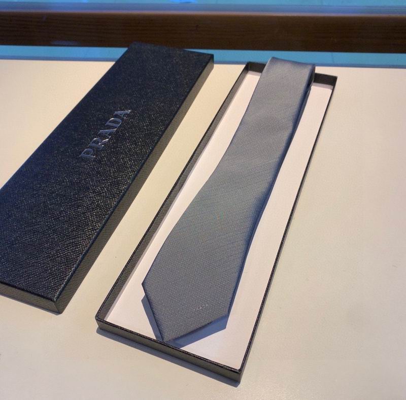 GRAVATA PRADA DE SEDA AVETINADA SILK SATIN TIE
