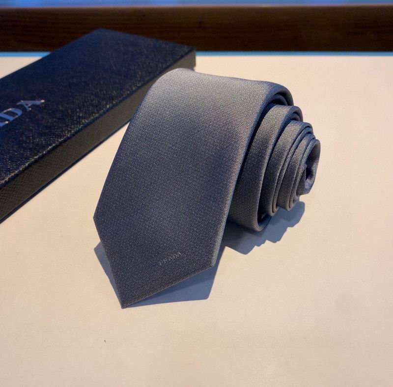GRAVATA PRADA DE SEDA AVETINADA SILK SATIN TIE