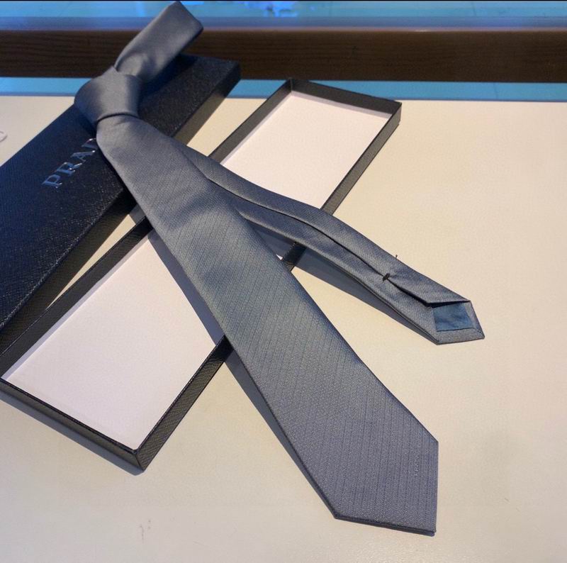 GRAVATA PRADA DE SEDA AVETINADA SILK SATIN TIE