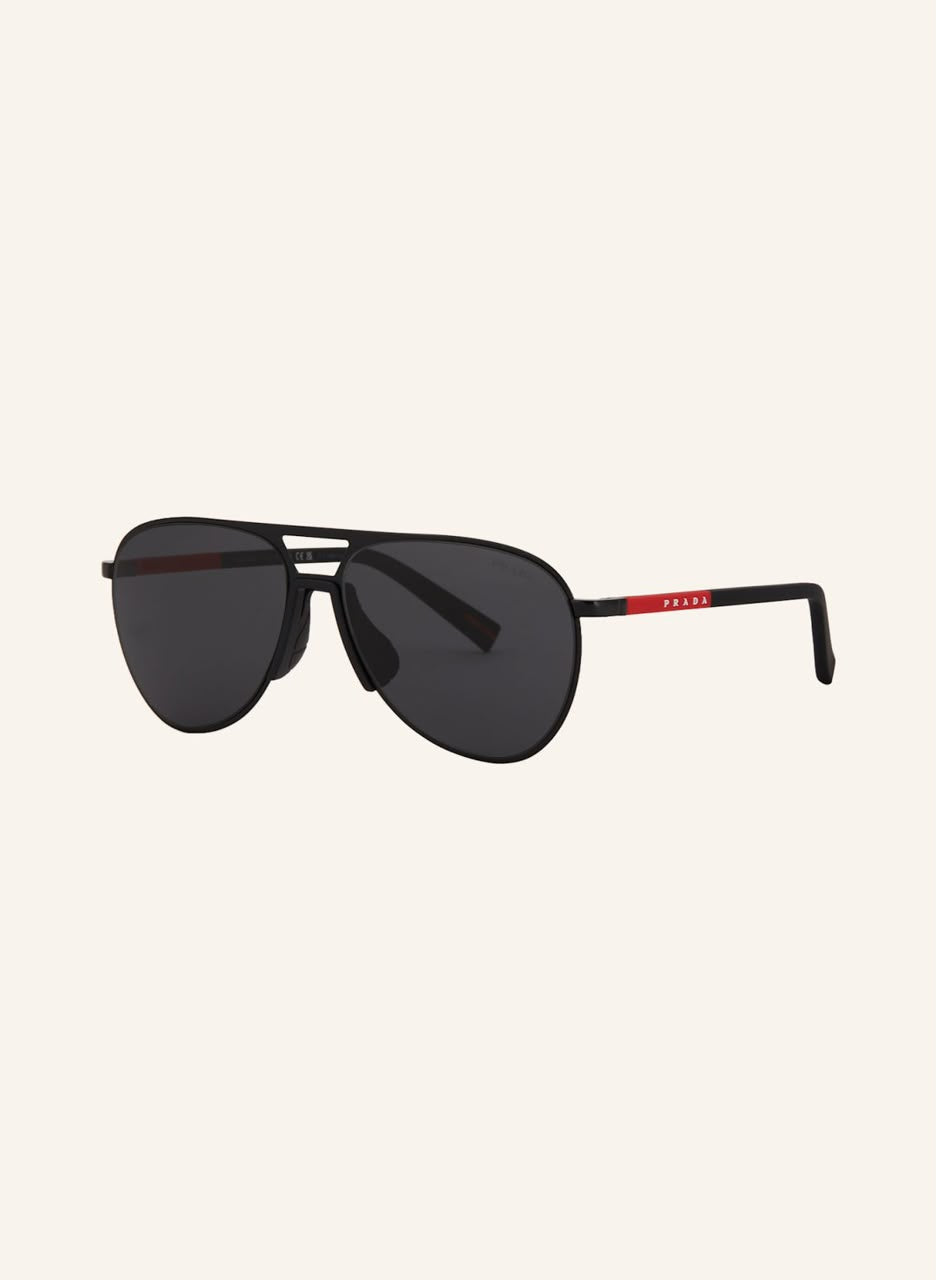 PRADA - Óculos De Sol Linear Rosa Preto