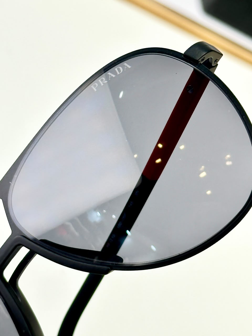 PRADA - Óculos De Sol Linear Rosa Preto