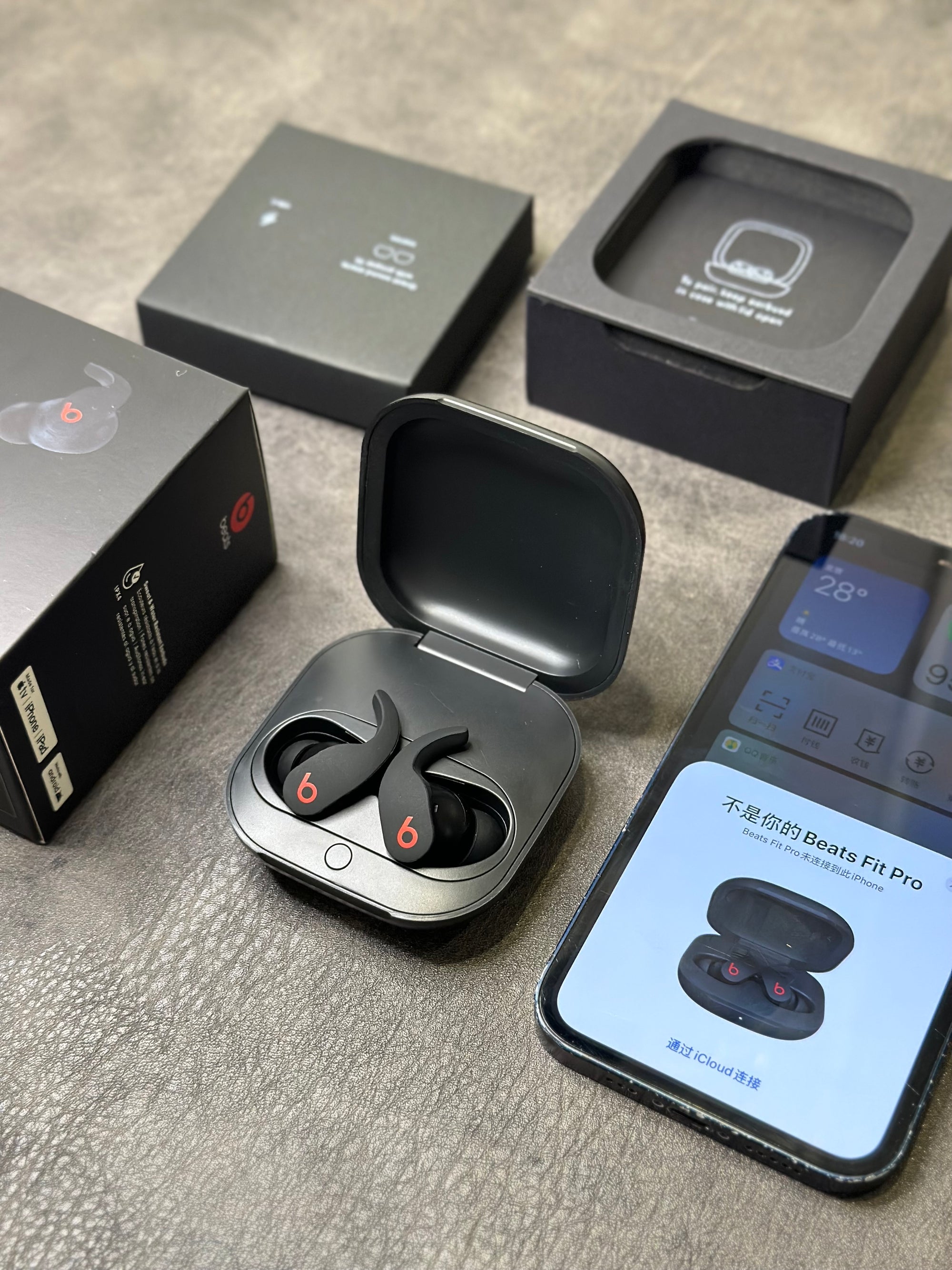 Beats Fit Pro Magic Sound com pop-up