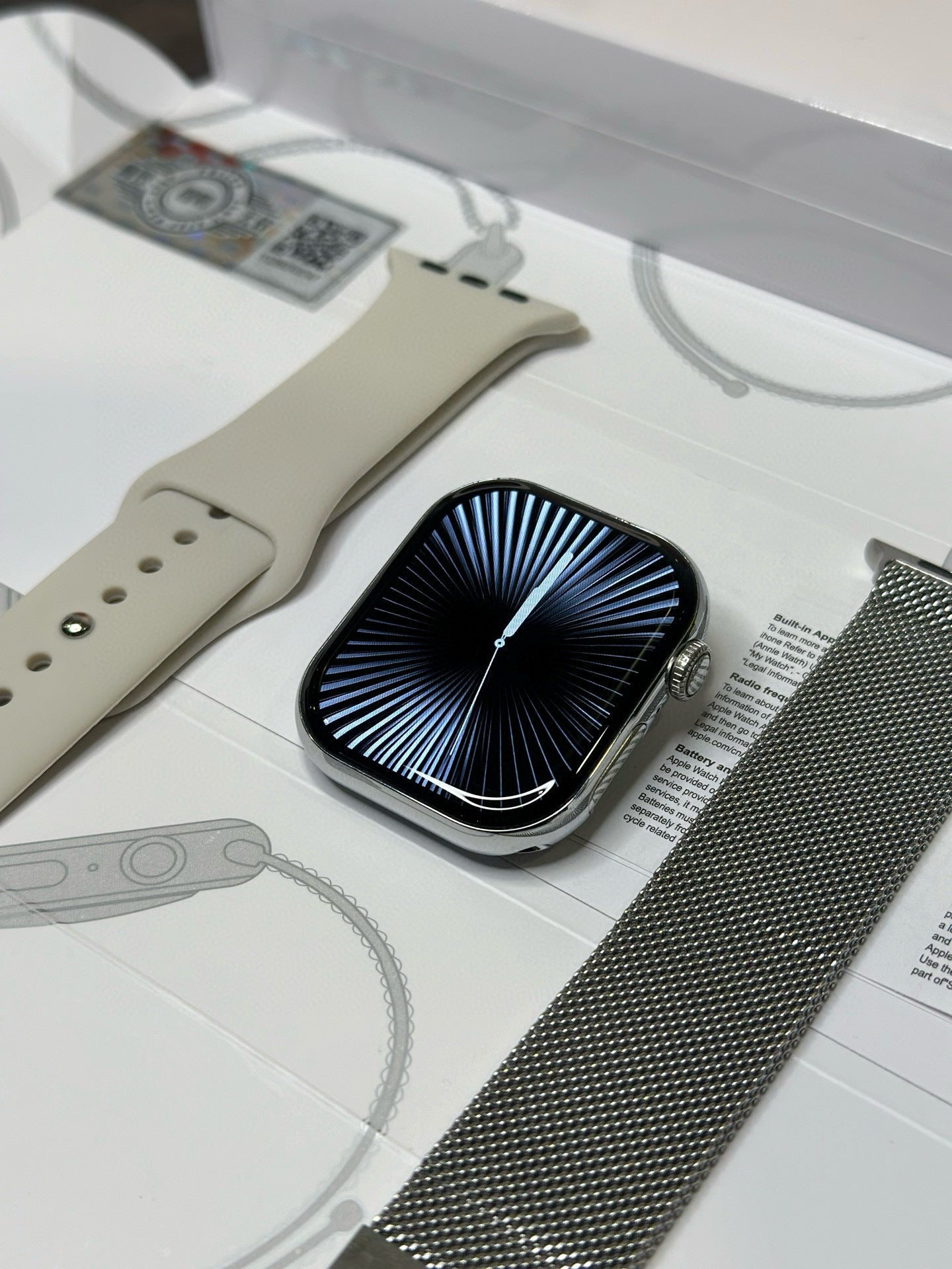 Apple Watch S10 Relógio Prata Brilhante 46mm