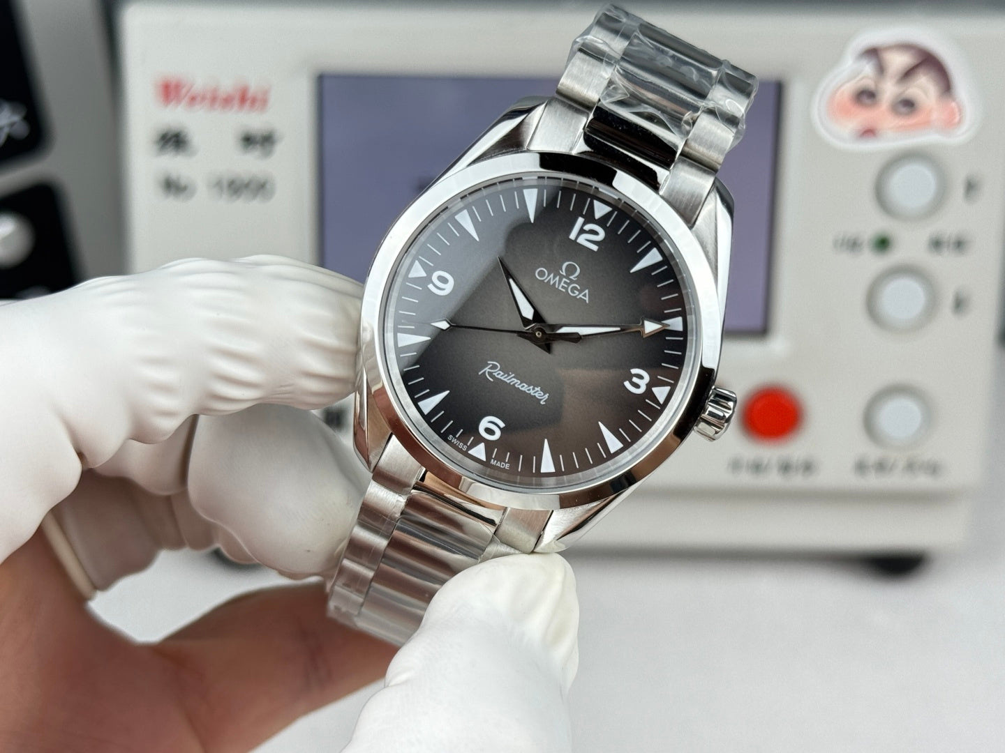 Relógio - Omega Railmaster Caixa De Aço Inoxidável De 38mm