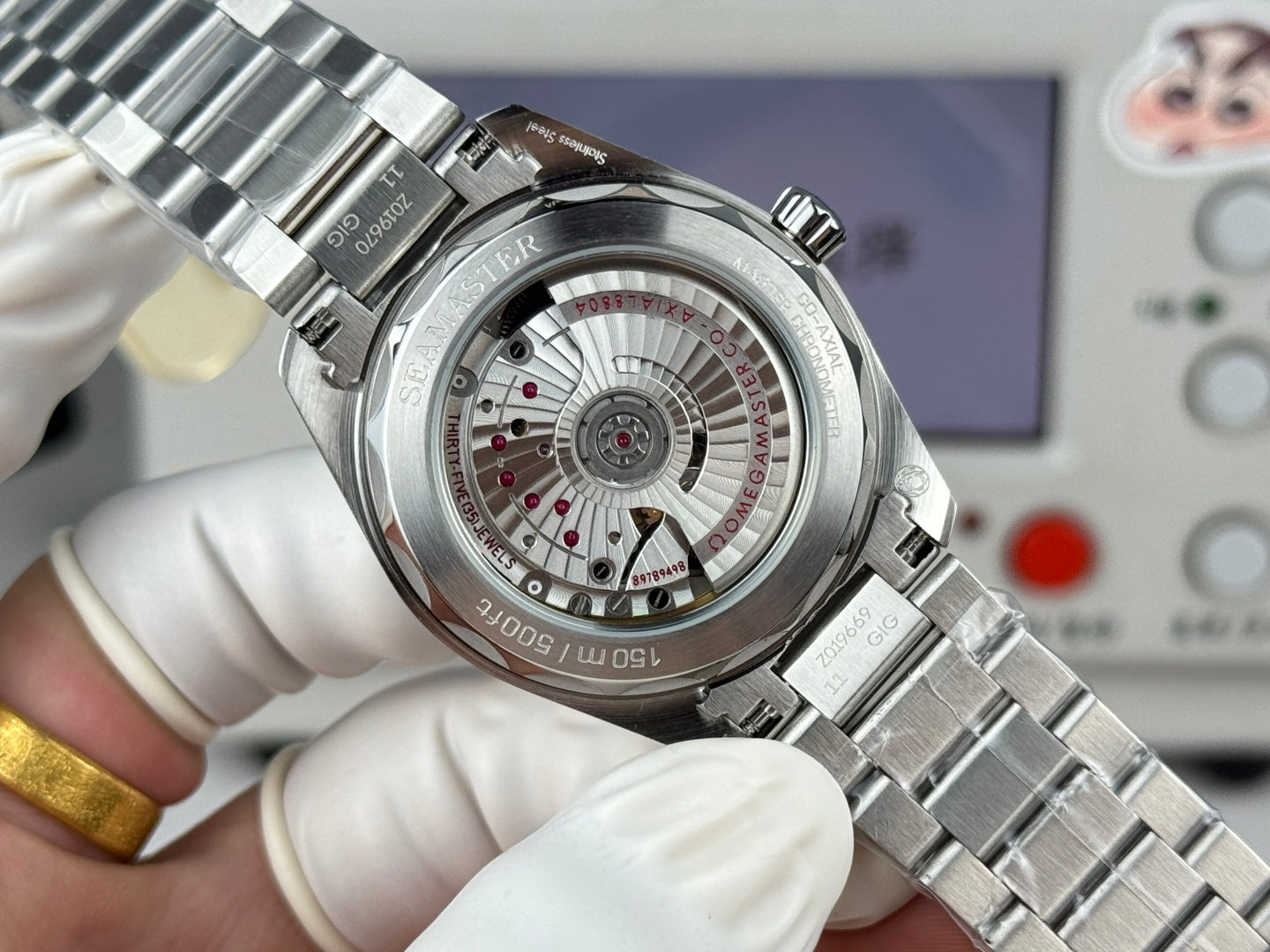 Relógio - Omega Railmaster Caixa De Aço Inoxidável De 38mm