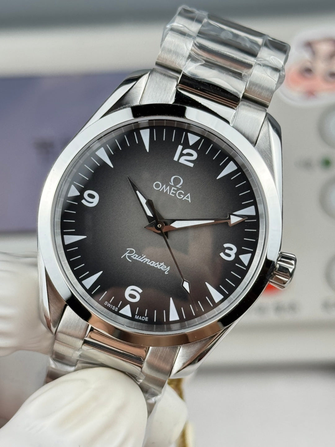 Relógio - Omega Railmaster Caixa De Aço Inoxidável De 38mm