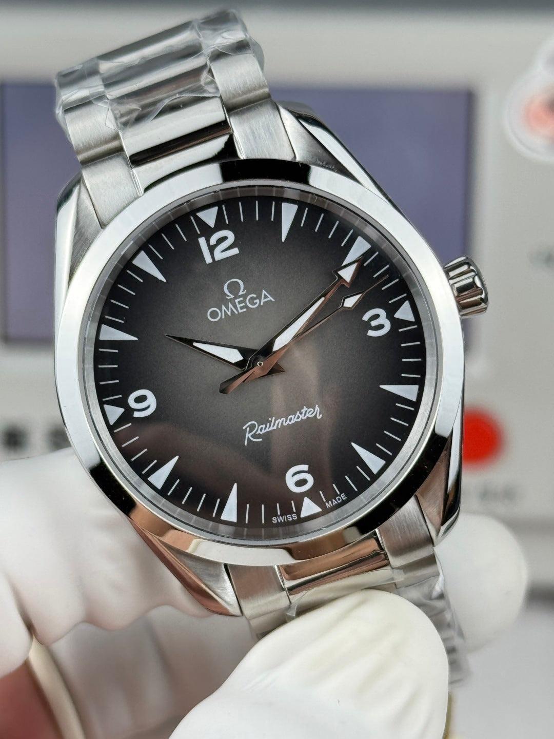 Relógio - Omega Railmaster Caixa De Aço Inoxidável De 38mm