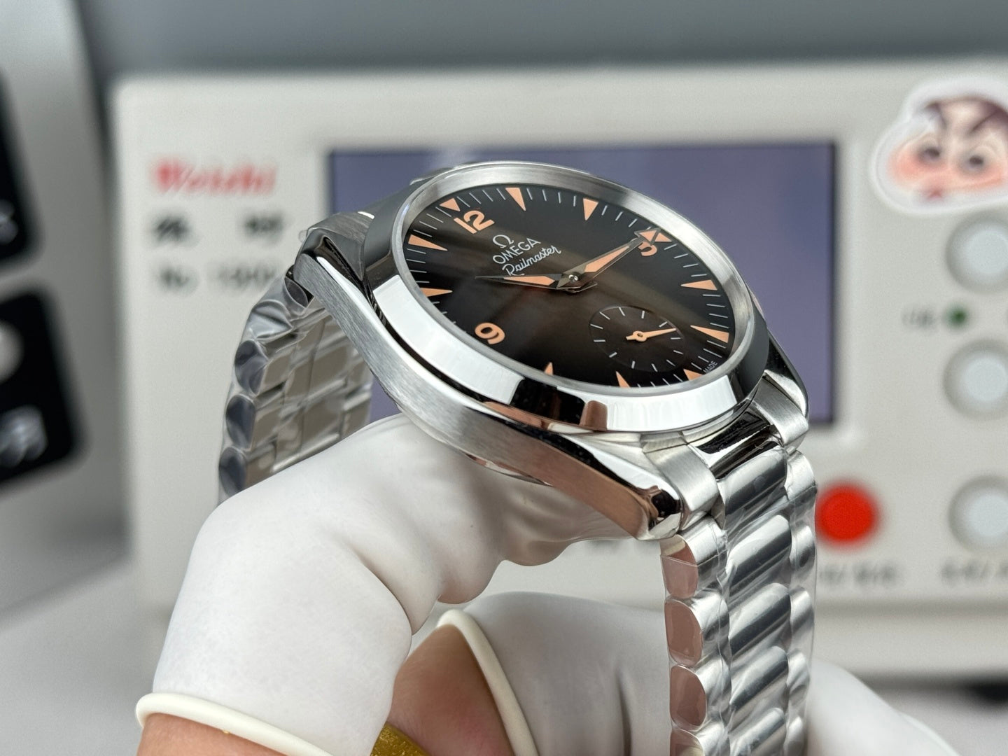 Relógio - Omega Railmaster Caixa De Aço Inoxidável De 38mm