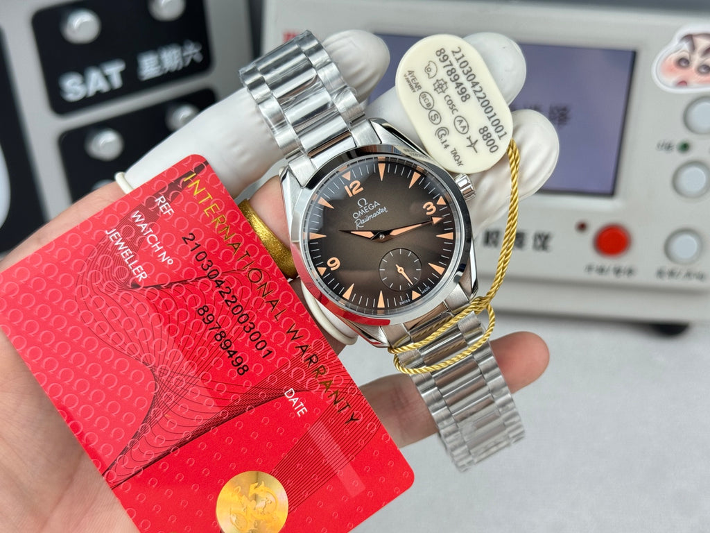 Relógio - Omega Railmaster Caixa De Aço Inoxidável De 38mm