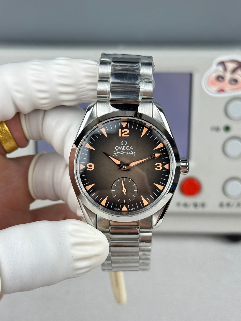 Relógio - Omega Railmaster Caixa De Aço Inoxidável De 38mm