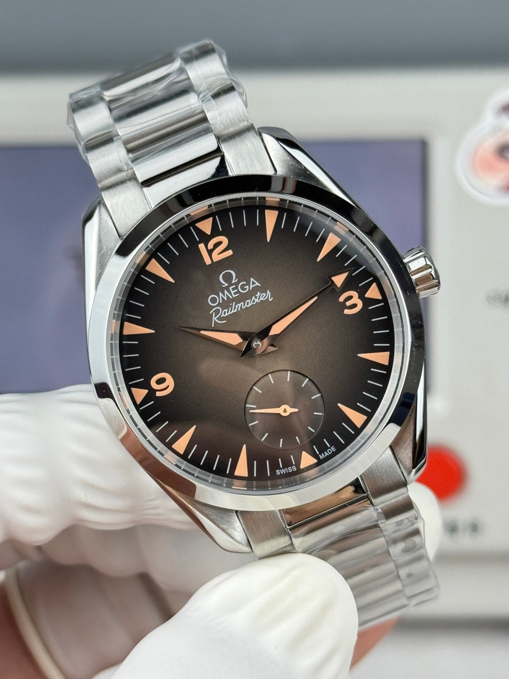 Relógio - Omega Railmaster Caixa De Aço Inoxidável De 38mm