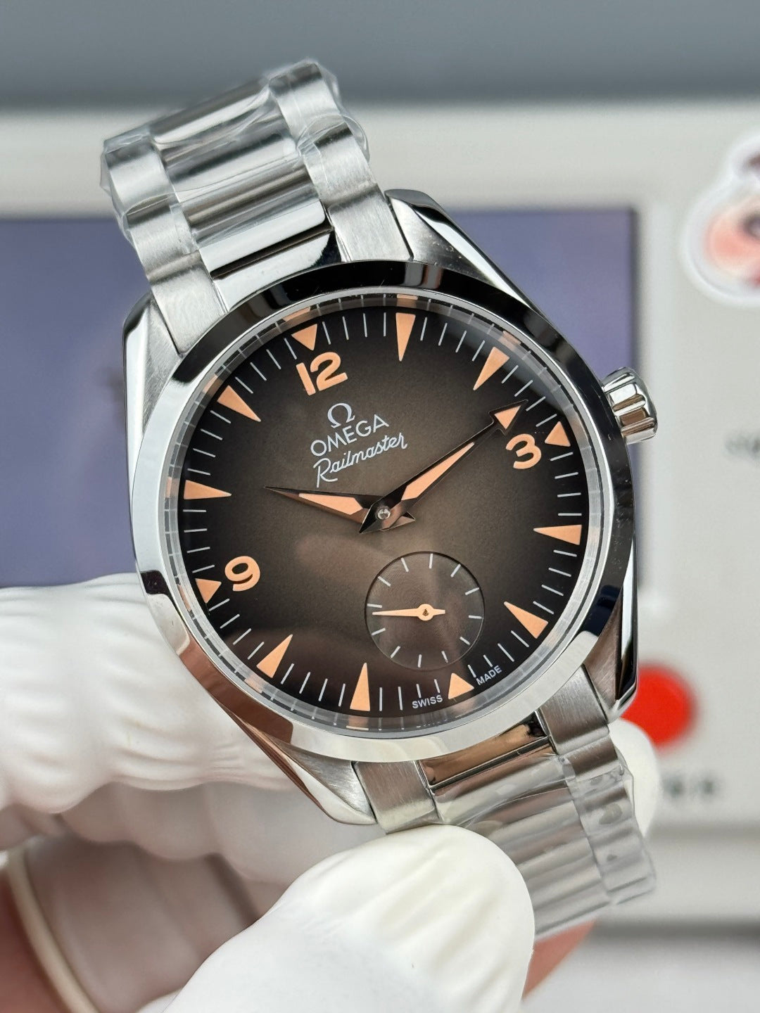 Relógio - Omega Railmaster Caixa De Aço Inoxidável De 38mm