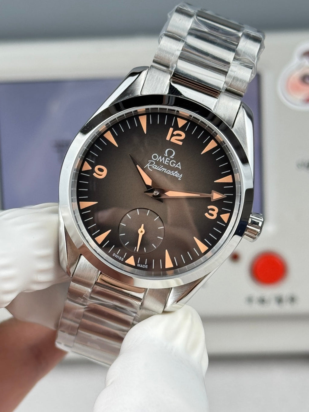 Relógio - Omega Railmaster Caixa De Aço Inoxidável De 38mm