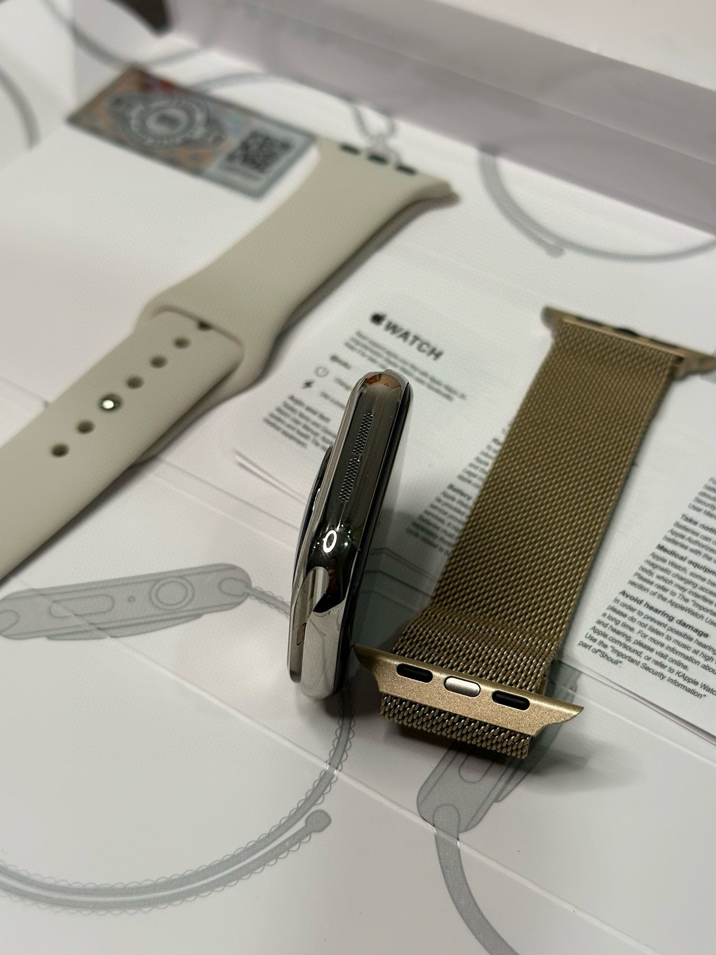 Apple Watch S10 Relógio Ouro Brilhante 46mm