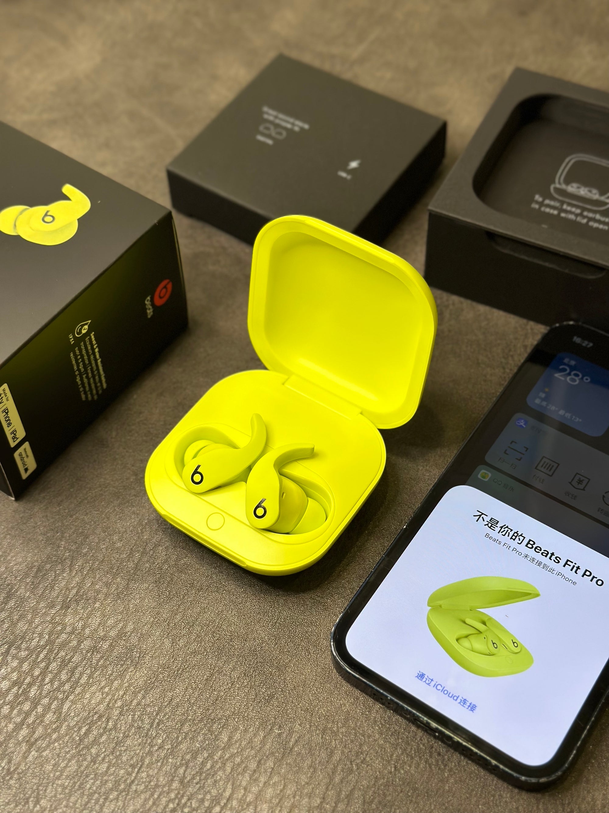 Beats Fit Pro Magic Sound com pop-up