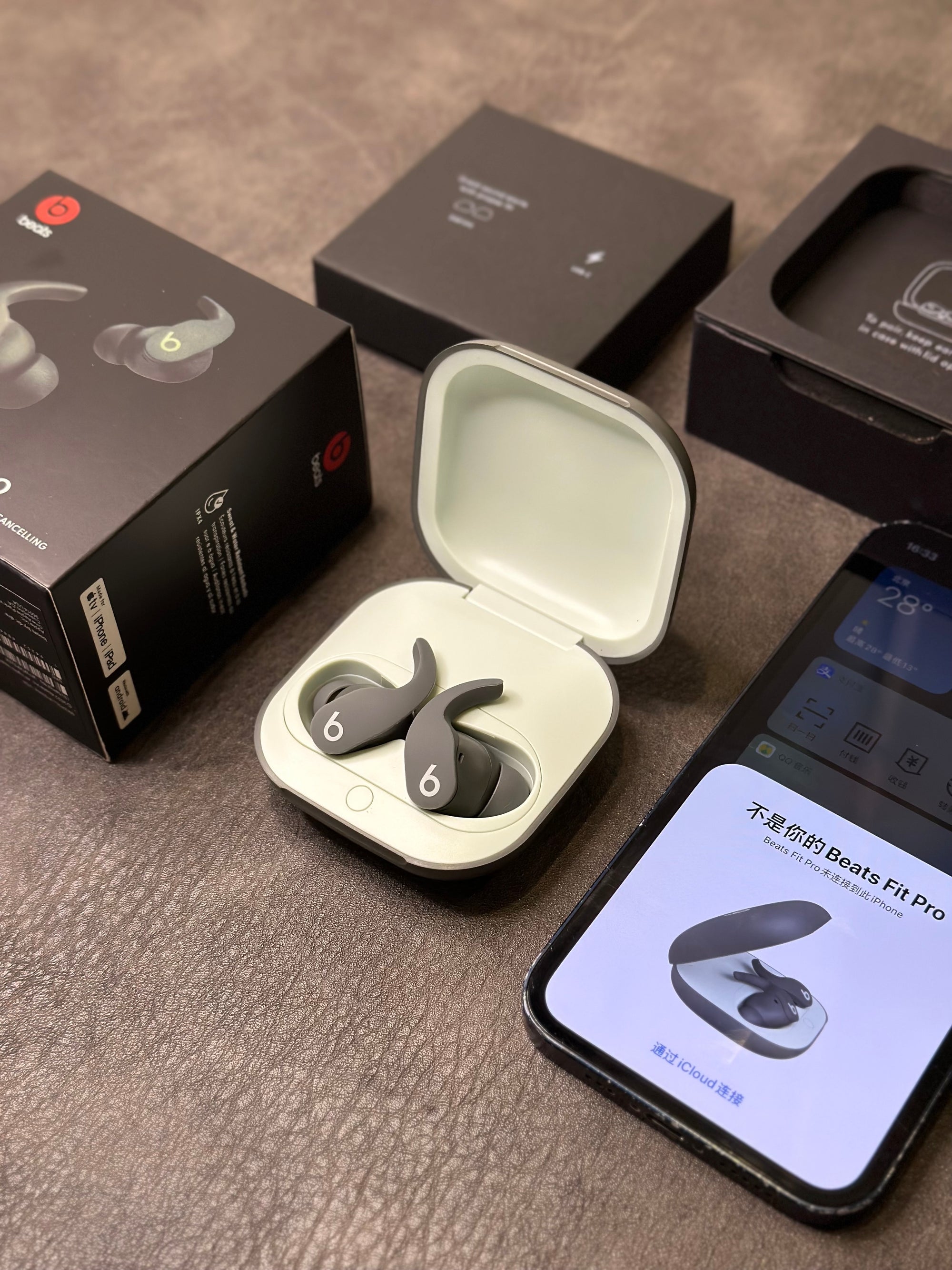 Beats Fit Pro Magic Sound com pop-up