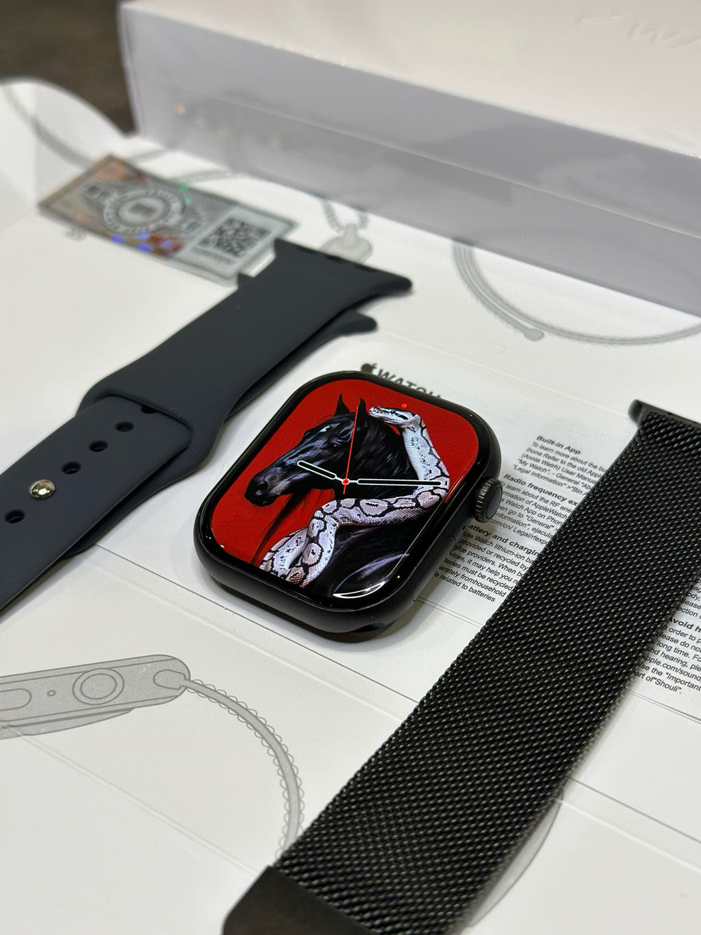 Apple Watch S10 Relógio Preto Fosco 46mm