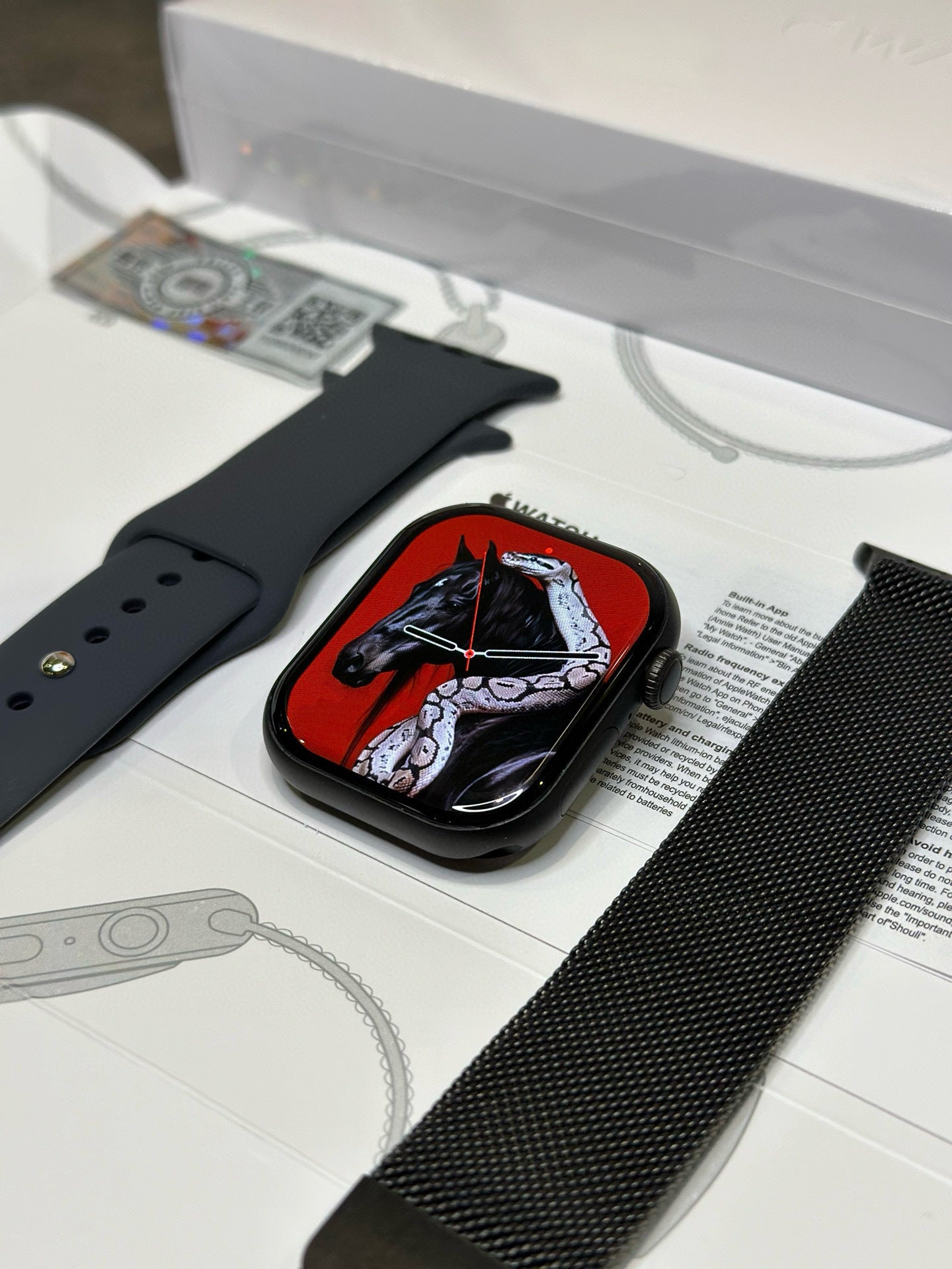 Apple Watch S10 Relógio Preto Fosco 46mm